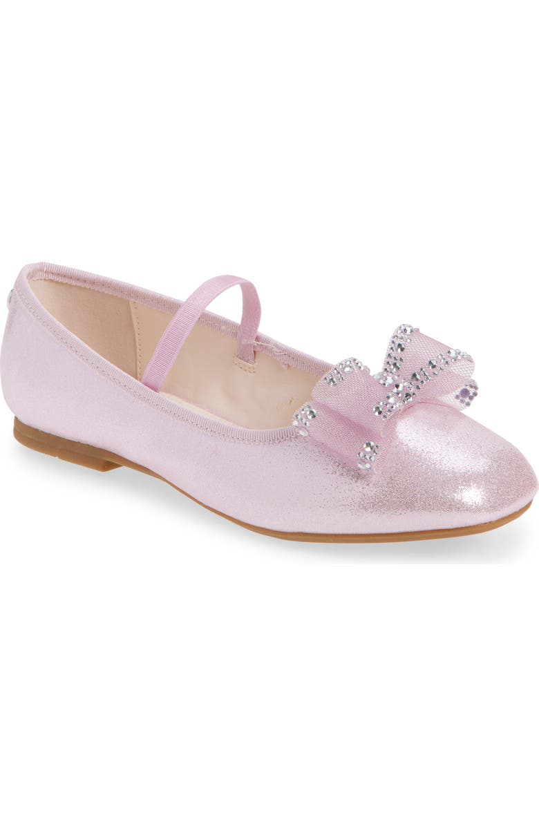 Nina Kids' Sidnee Mary Jane Flat, Main, color, Pink Shimmer