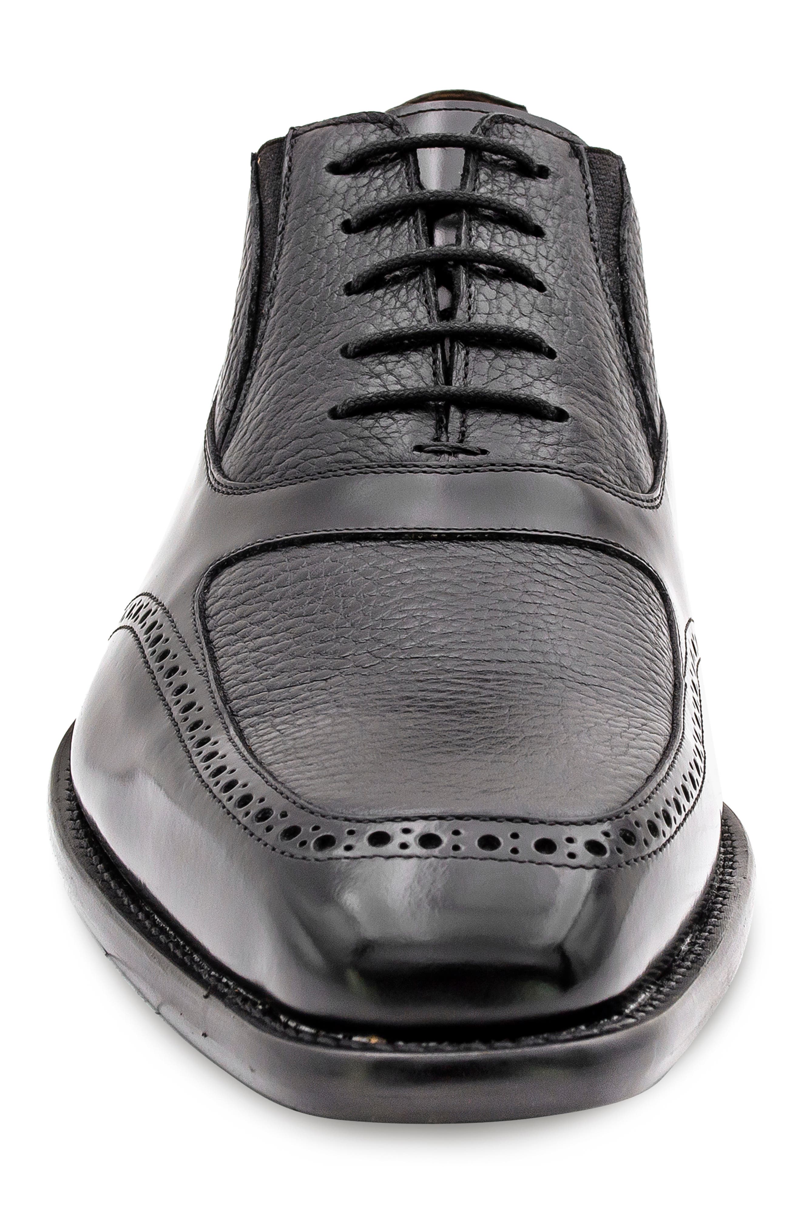 Mezlan Textured Oxford, Alternate, color, Black