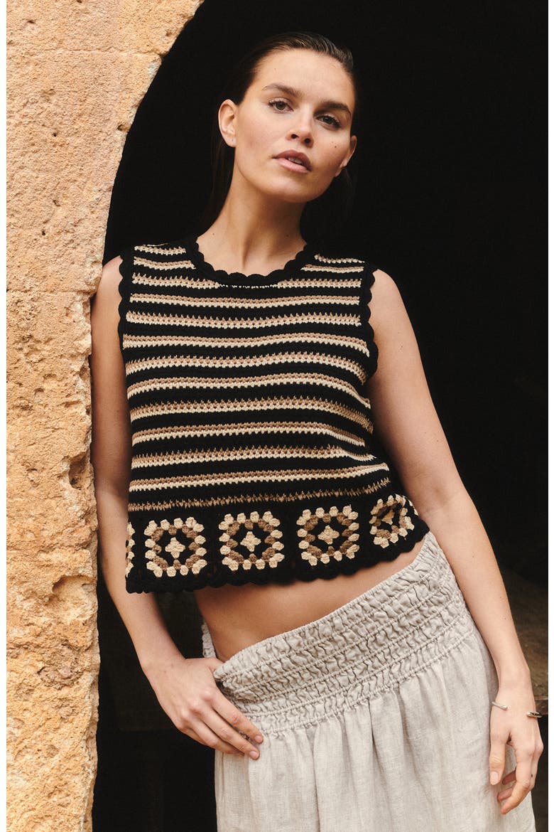 Hazel Crochet Sweater Vest, Alternate, color, MILOS CROCHET