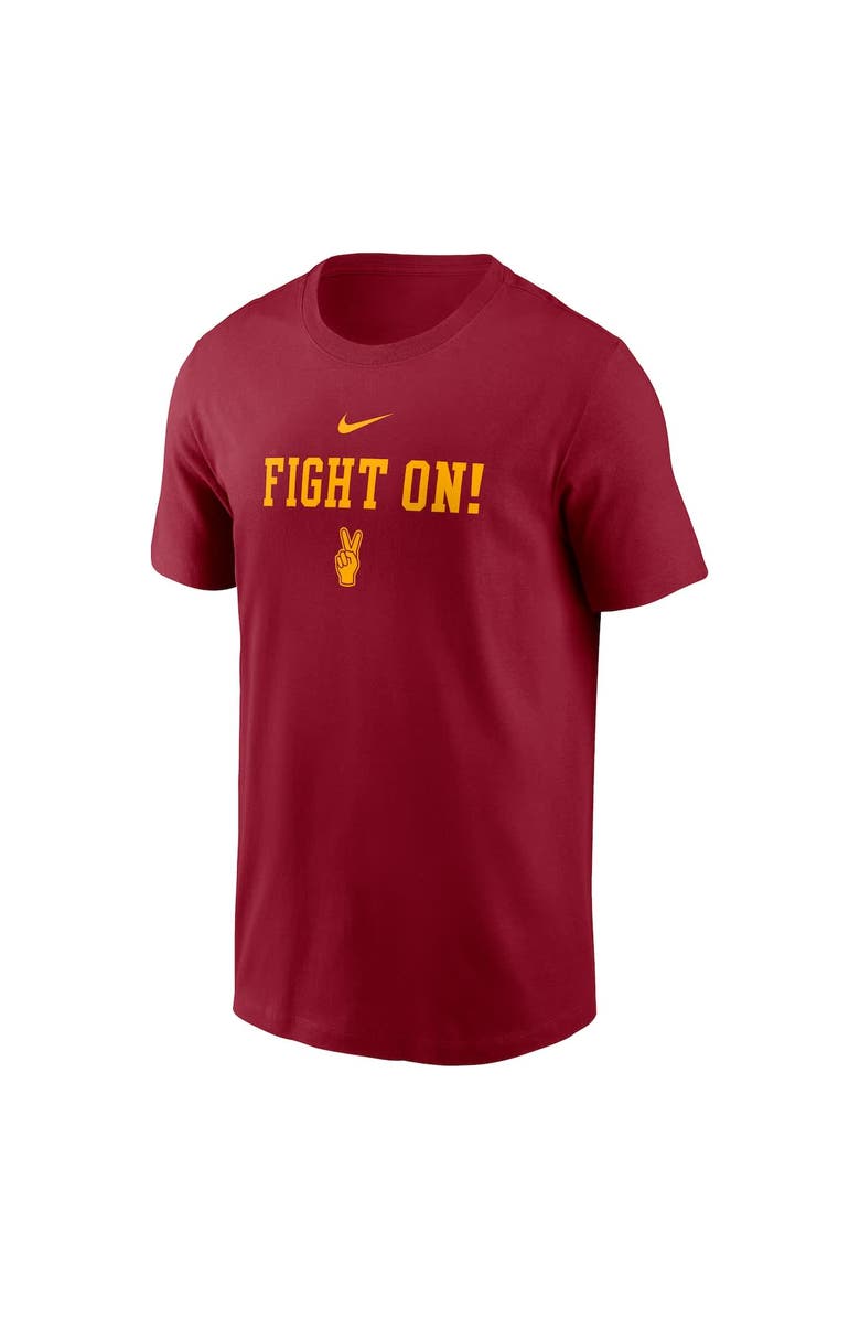 Nike Men's Nike Cardinal USC Trojans 2-Hit Stacked T-Shirt, Alternate, color, 