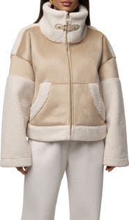 JLUXLABEL Faux Shearling Coat