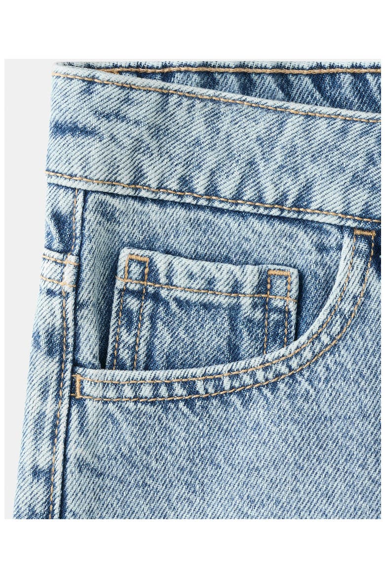 Low Waist Mini Jeans Shorts, Alternate, color, MEDIUM BLUE