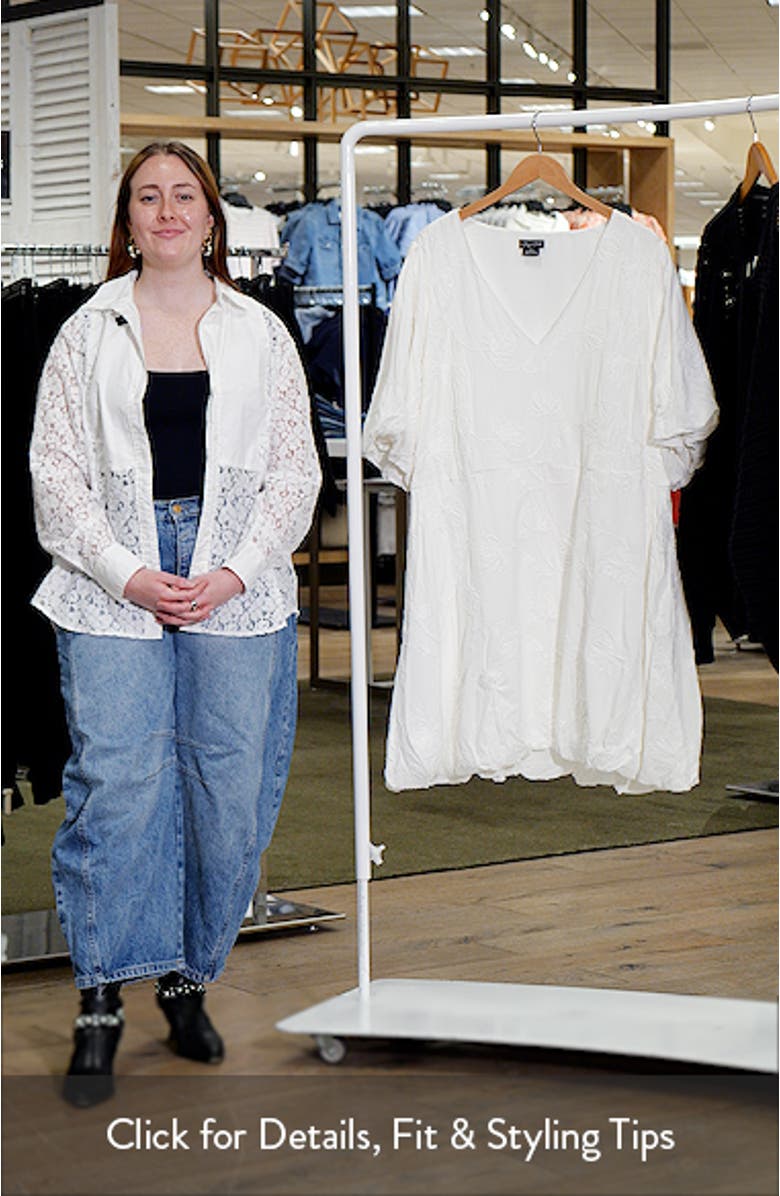 Dottie Bubble Hem Puff Sleeve Dress, sales video thumbnail