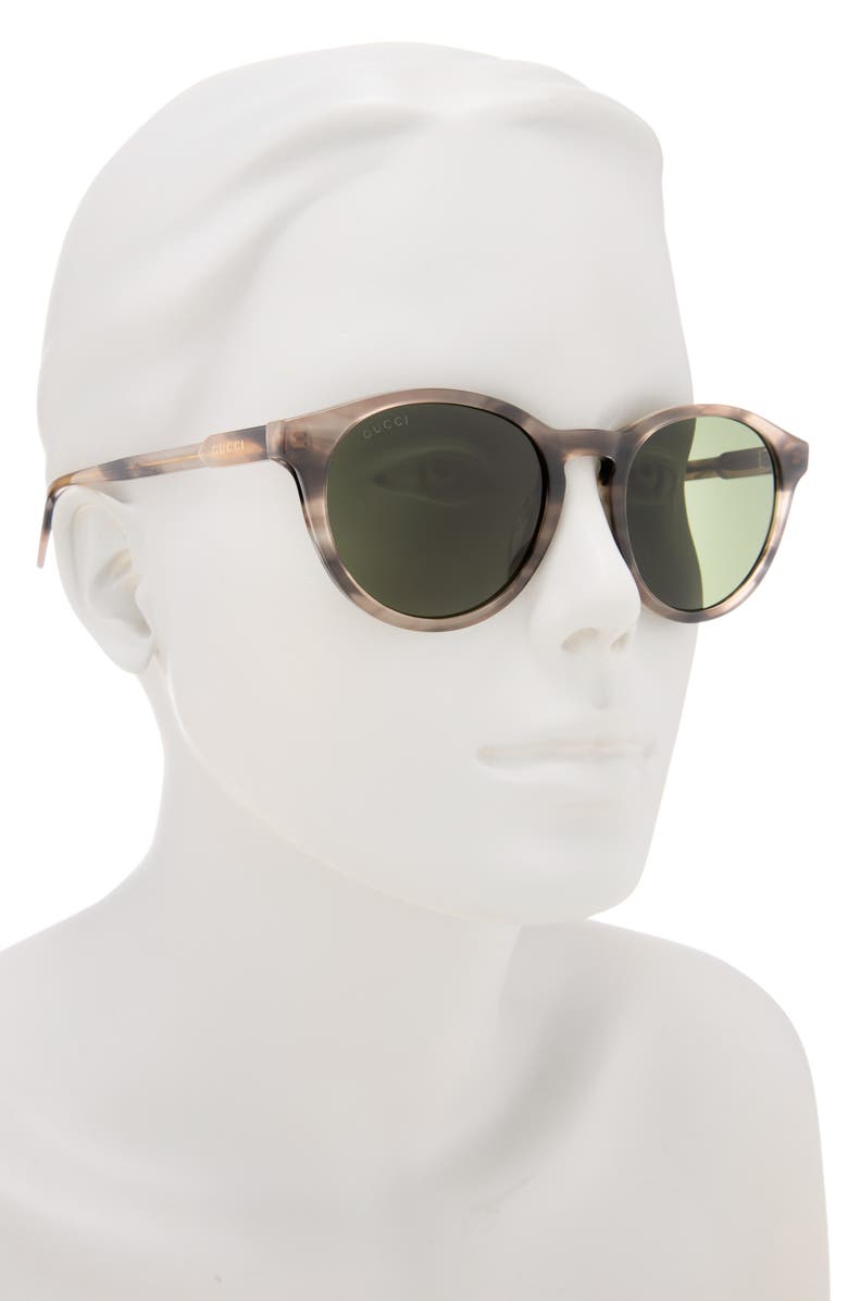 Gucci 52mm Round Sunglasses, Alternate, color, 