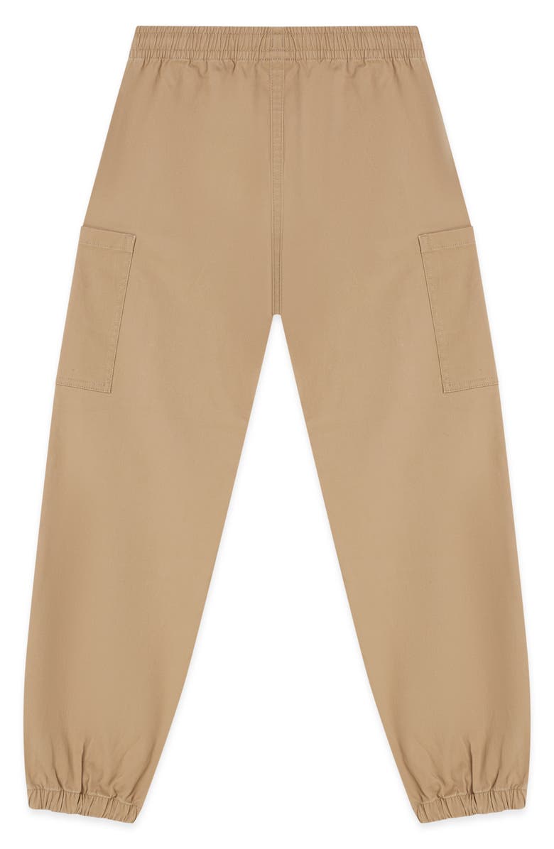 Scotch & Soda Kids' Cotton Stretch Twill Joggers, Alternate, color, Brown/ Gold