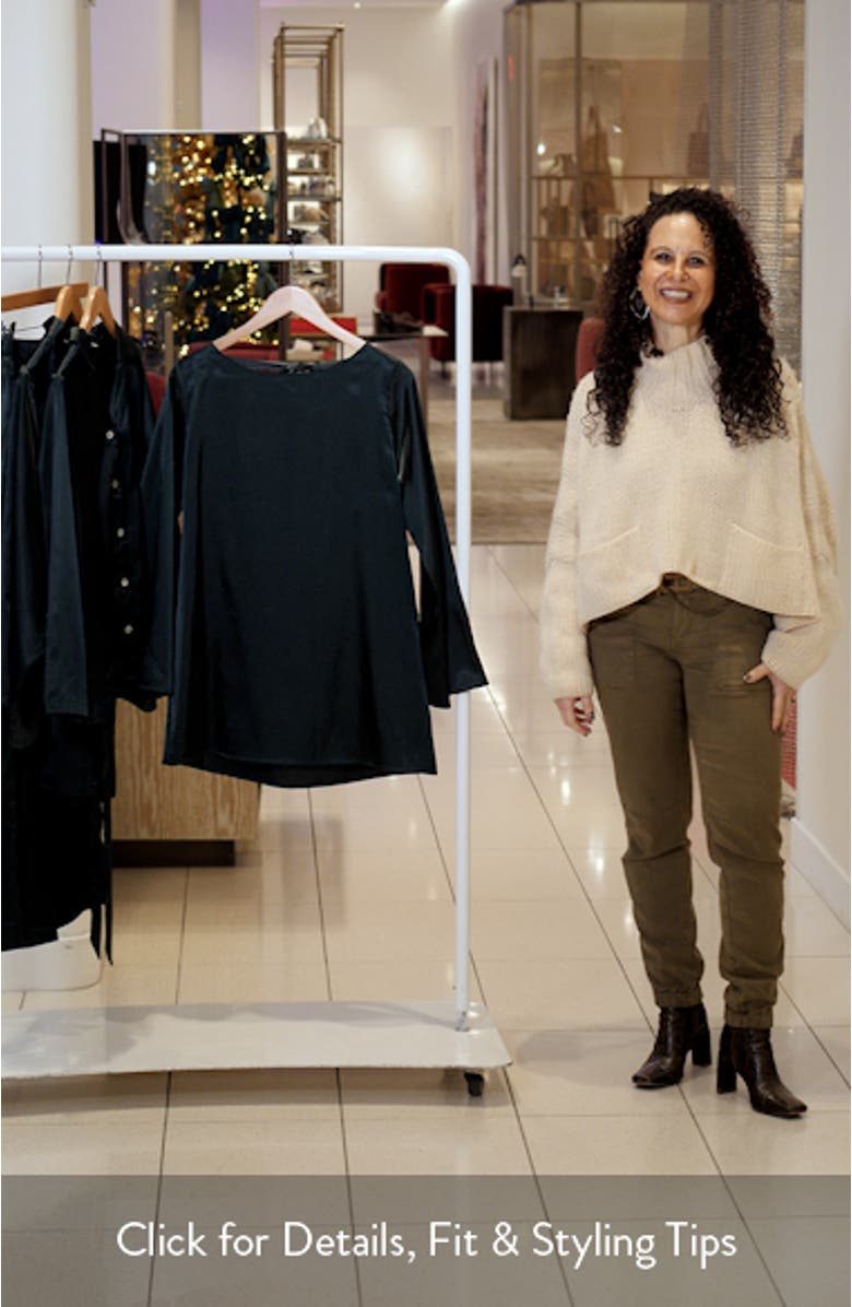 Cowl Back Long Sleeve Minidress, sales video thumbnail