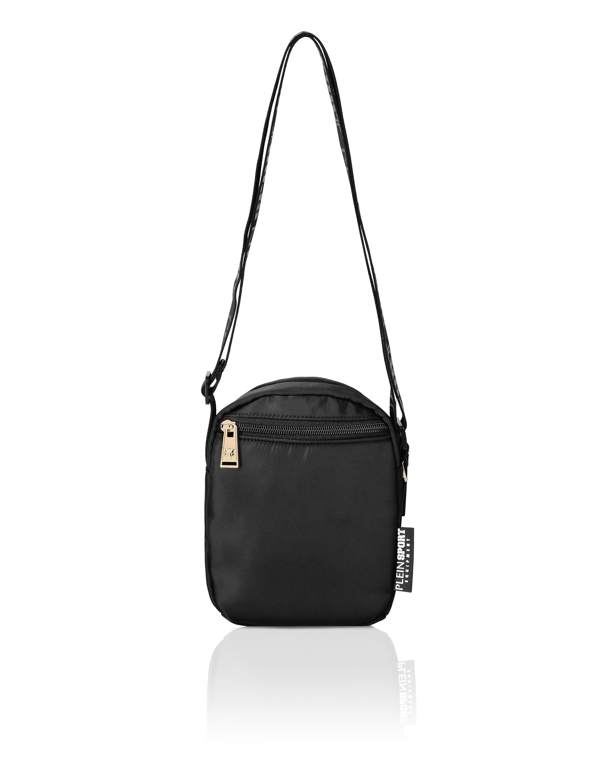 PLEIN SPORT Crossbody Bag Unisex, Alternate, color, Black/Lightgold