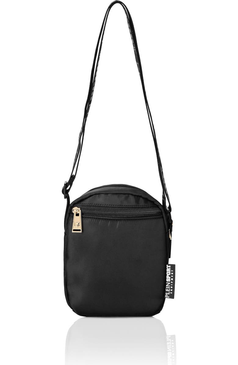 PLEIN SPORT Crossbody Bag Unisex, Alternate, color, Black/Lightgold