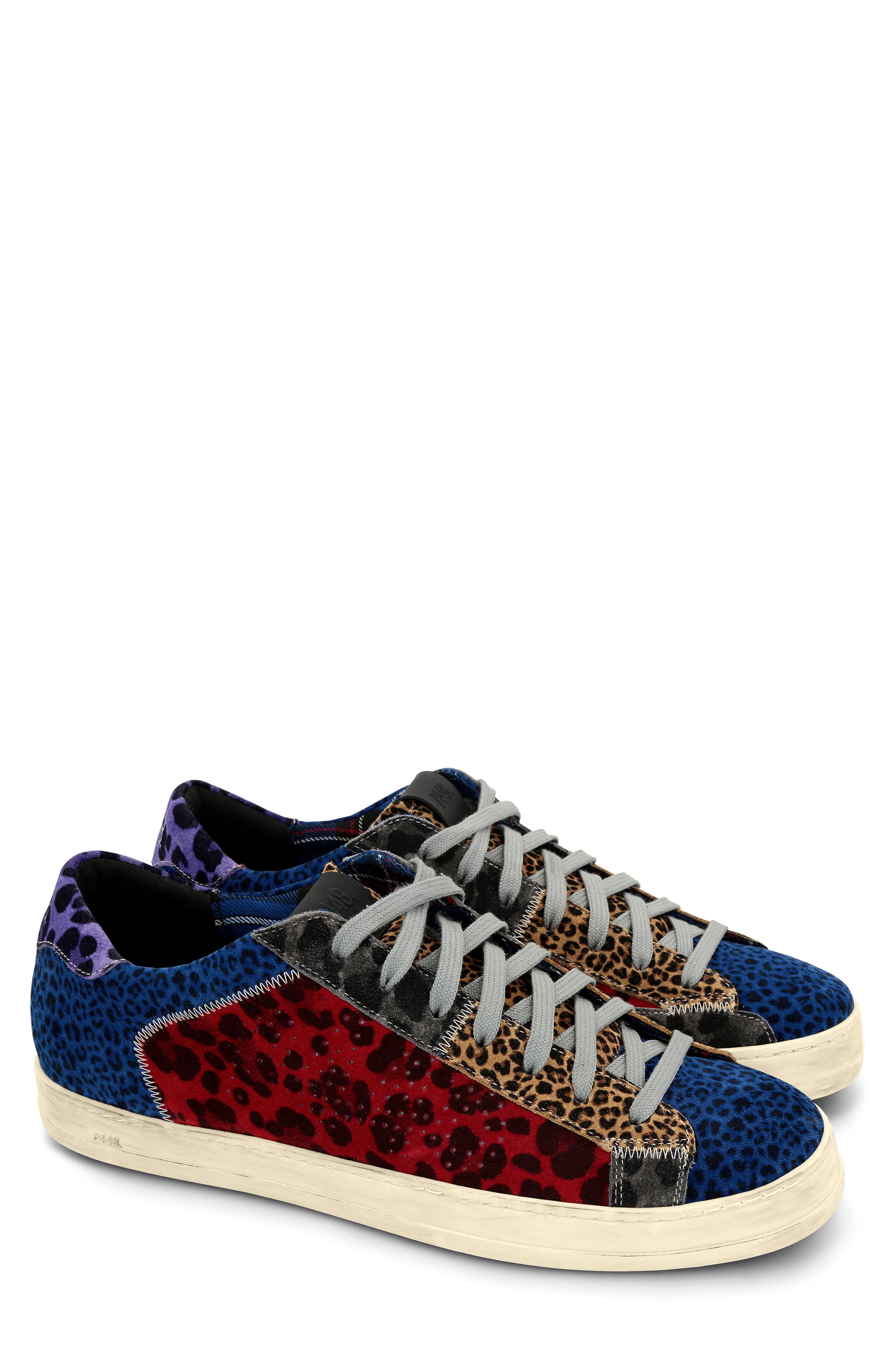 John Colorblock Leopard Sneaker, Alternate, color, CRAZY