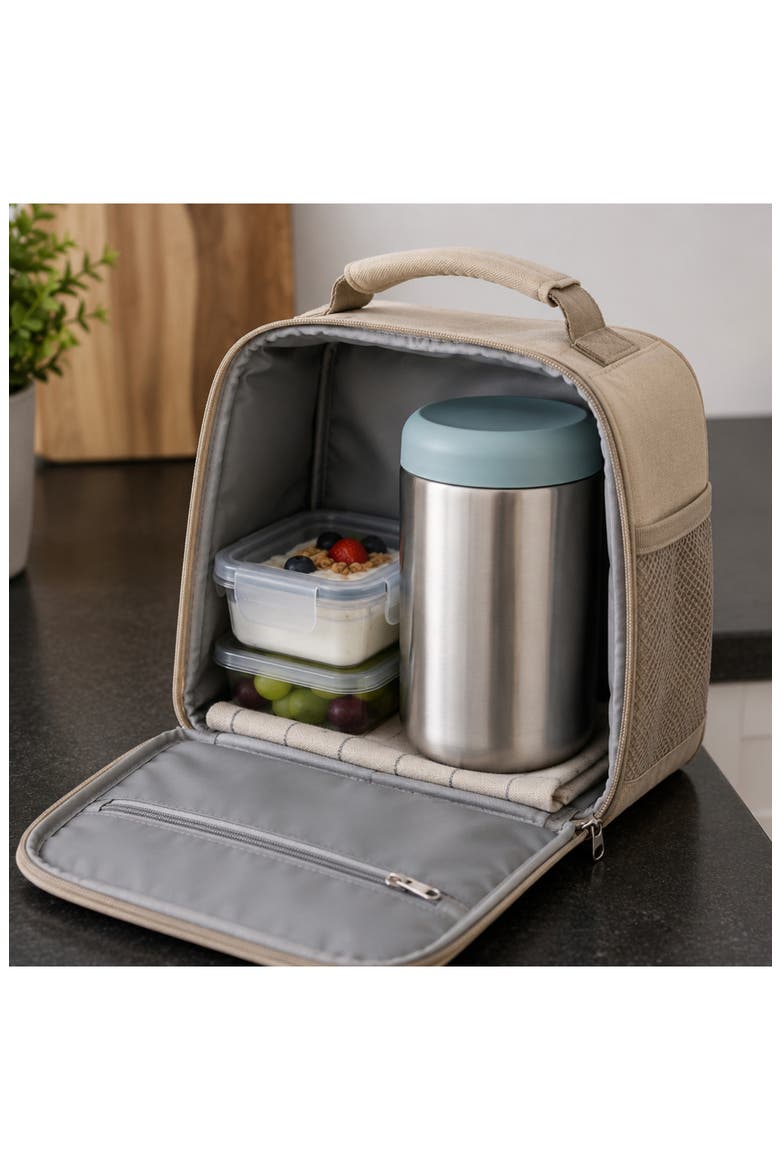 Leo 25-Ounce Insulated Food Container, Alternate, color, SLATE