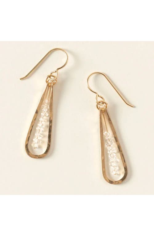Britta Ambauen Herkimer Diamond Raindrop Earrings In White