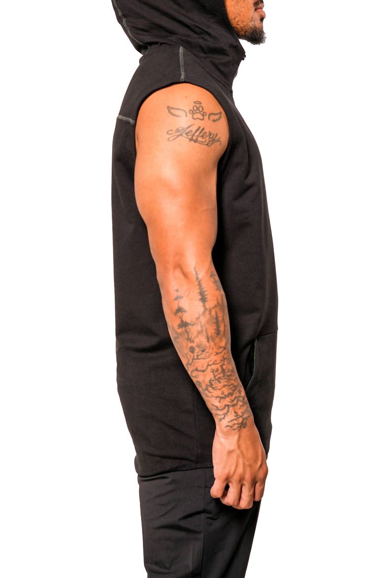 Hooded Golf Vest, Alternate, color, DARK GREY