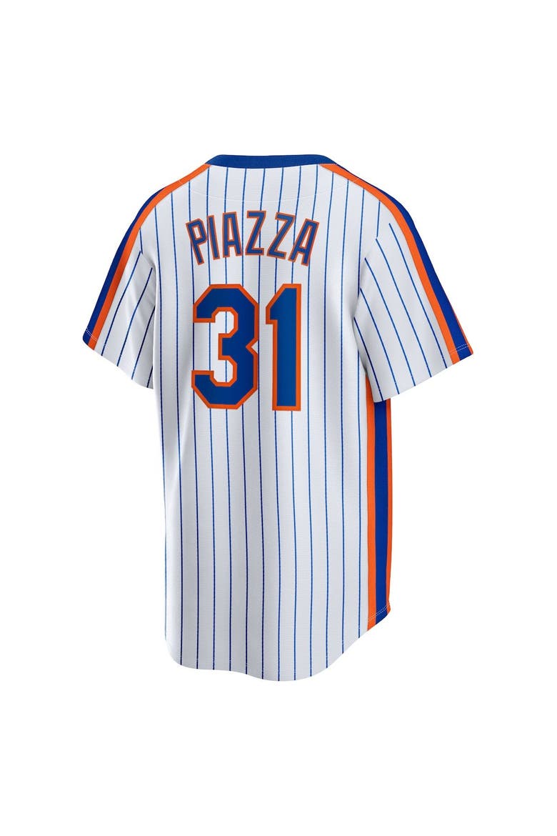Men's Nike Mike Piazza White New York Mets Home Cooperstown Collection Player Jersey, Alternate, color, White