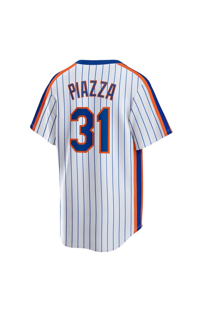Nike Men's Nike Mike Piazza White New York Mets Home Cooperstown Collection Player Jersey, Alternate, color, White