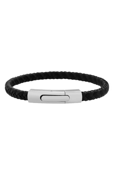 Men's Braided Leather Bracelet