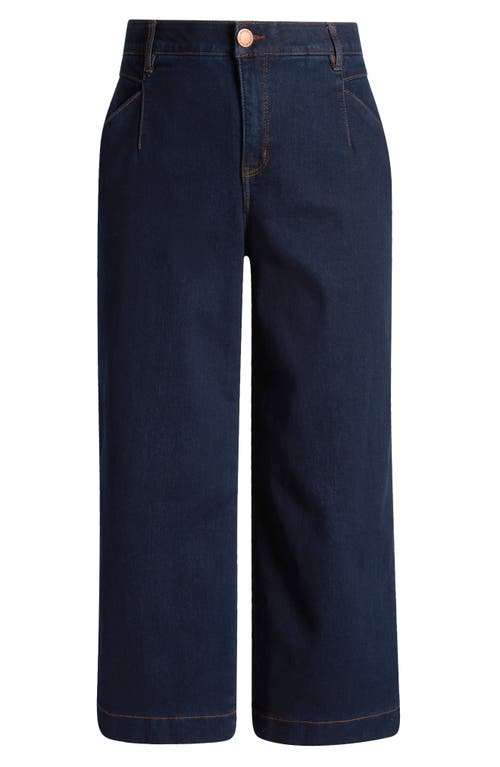 Wit & Wisdom Wyatt Skyrise High Waist Ankle Wide Leg Jeans In Blue