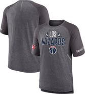 FANATICS Men's Fanatics Branded Heathered Gray Washington Wizards 2022 Noches Ene-Be-A Core Shooting Raglan T-Shirt