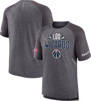 FANATICS Men's Fanatics Branded Heathered Gray Washington Wizards 2022 Noches Ene-Be-A Core Shooting Raglan T-Shirt