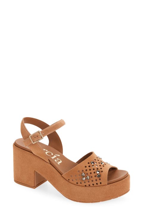 Dori Ankle Strap Platform Sandal (Women)