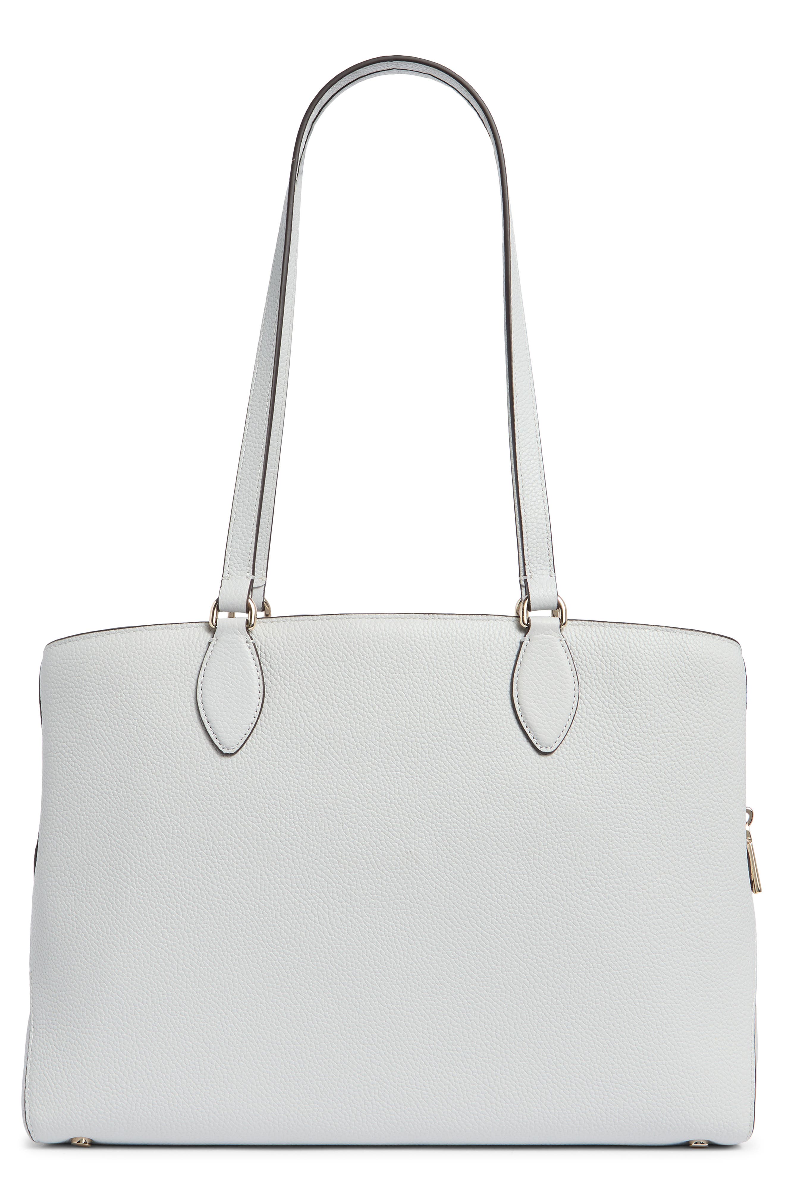 Kate Spade New York hudson pebble leather work tote, Alternate, color, Stone Path