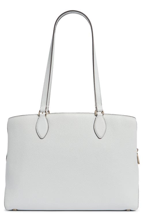 Kate Spade New York Hudson Pebble Leather Work Tote In Gray