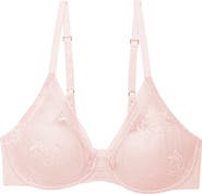 Natori Love Lace Back Smoothing Plunge T-Shirt Bra