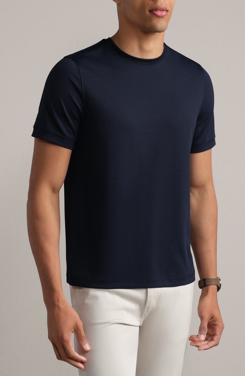 Rhone Waffle Tech Crew T-Shirt, Main, color, True Navy