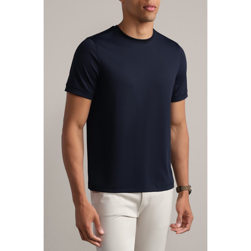 Rhone Waffle Tech Crew T-shirt In Blue