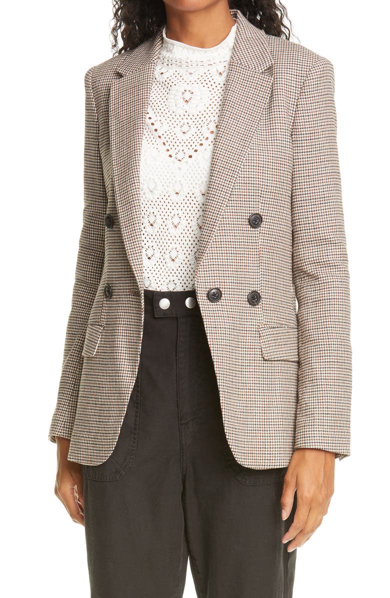 FRAME '70s Micro Houndstooth Blazer, Main, color, 