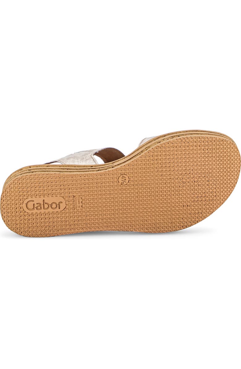 Gabor Ankle Strap Platform Wedge Sandal, Alternate, color, Puder