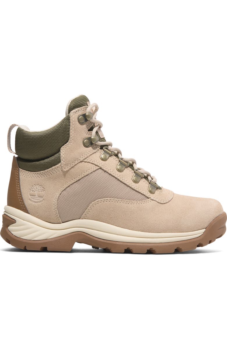Timberland Ledge Mid Waterproof Hiking Boot, Alternate, color, Light Beige Suede