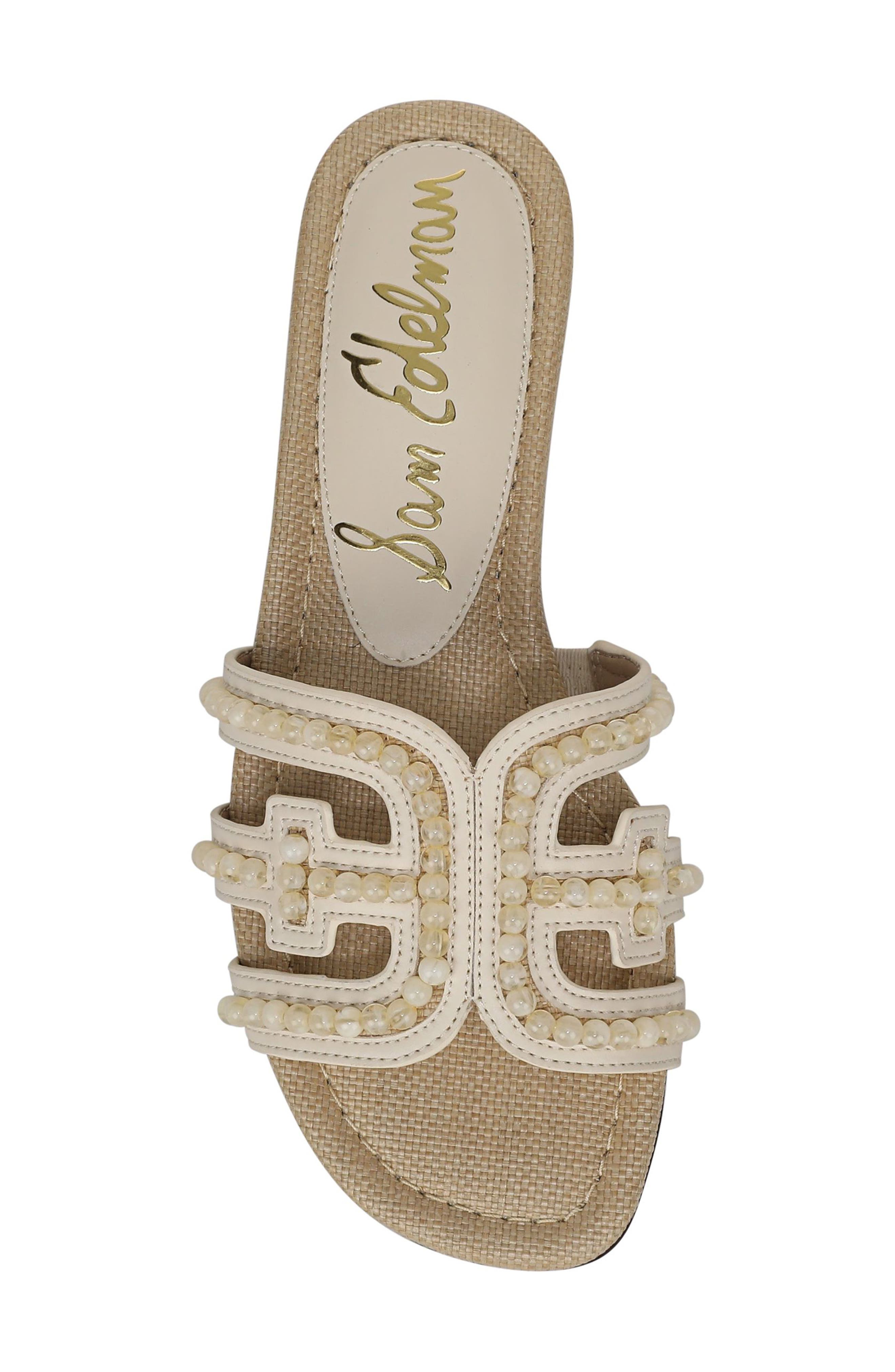 Sam Edelman Bay Tide Slide Sandal, Alternate, color, Light Almond/ Modern Ivory