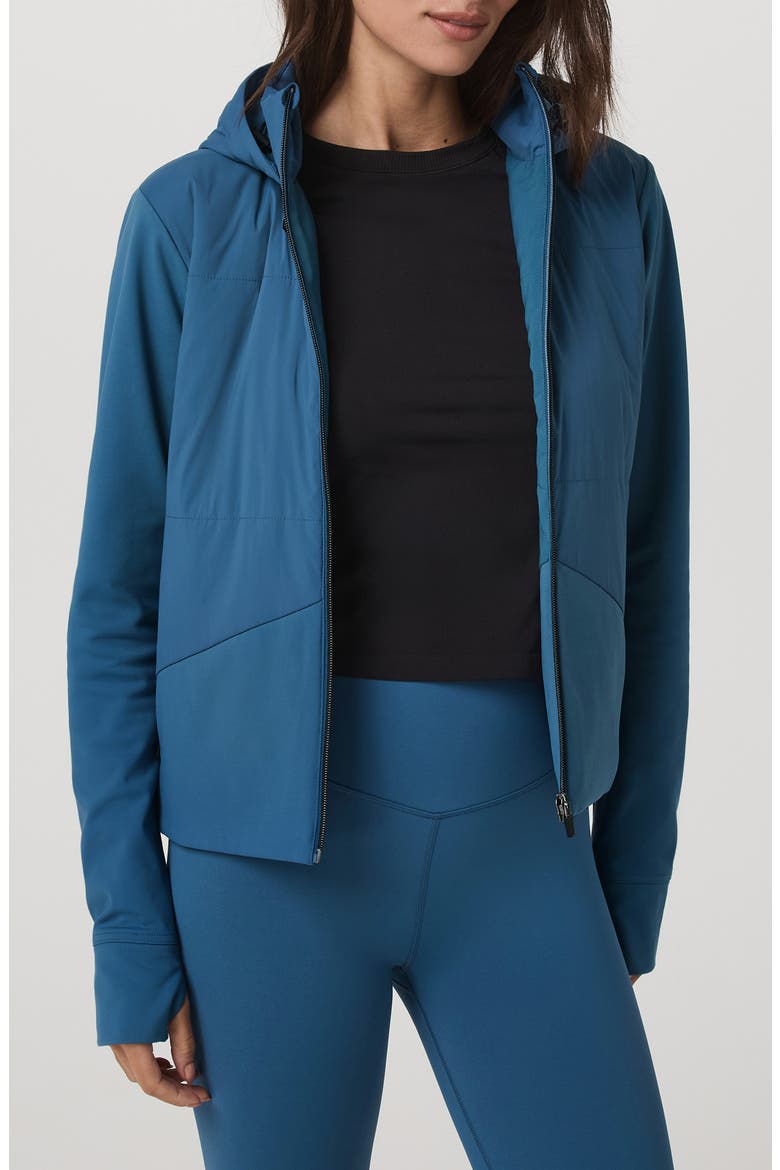 Chilled Out Water Repellent Insulated Training Jacket, Main, color, LAGOON