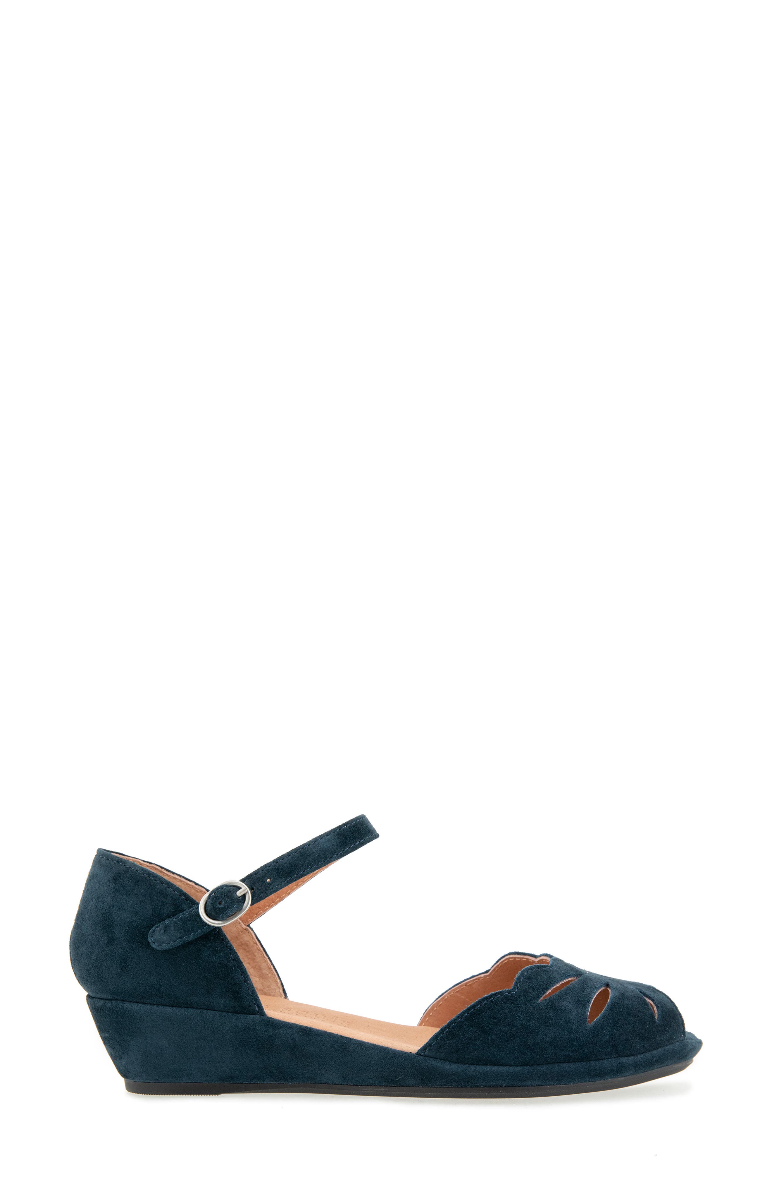 by Kenneth Cole 'Lily Moon' Sandal, Alternate, color, NAVY SUEDE