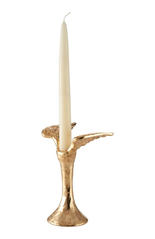 Lunares Angelwing Candleholder In Gold