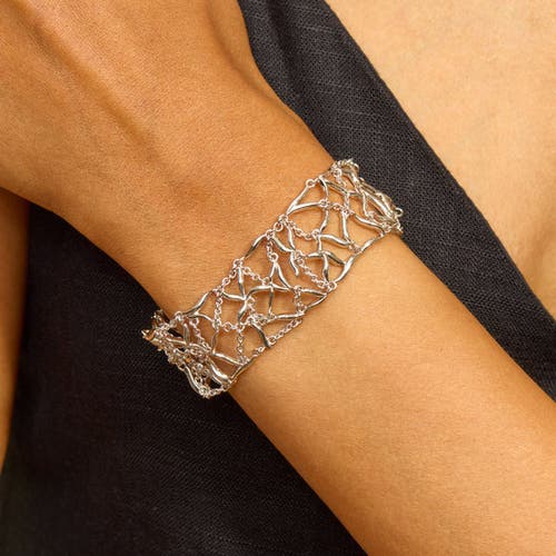 Lucy Quartermaine Element Web Bracelet In Sterling Silver