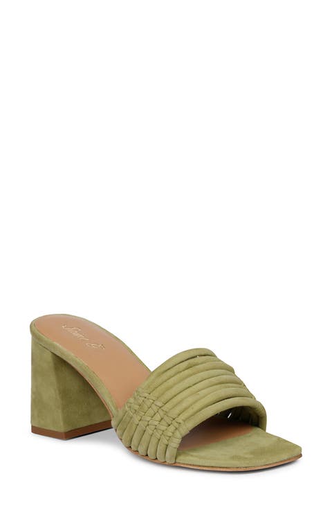 Bethany Block Heel Slide Sandal (Women)