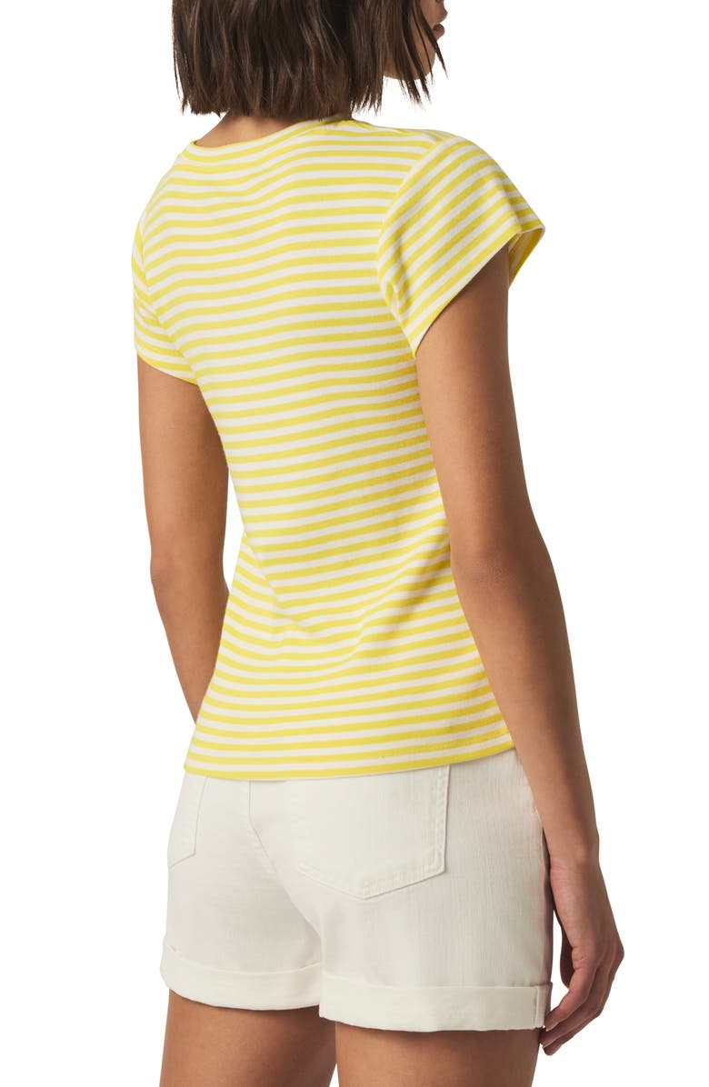 Splendid Faye Stripe T-Shirt, Alternate, color, Buttercup Stripe