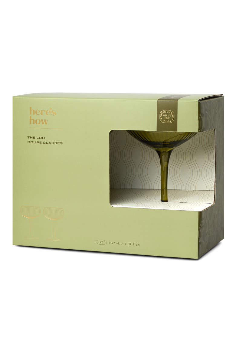 The Lou Set of 2 Coupe Glasses, Alternate, color, NO COLOR