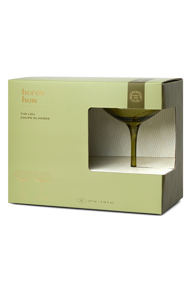 Here's How The Lou Set of 2 Coupe Glasses, Alternate, color,