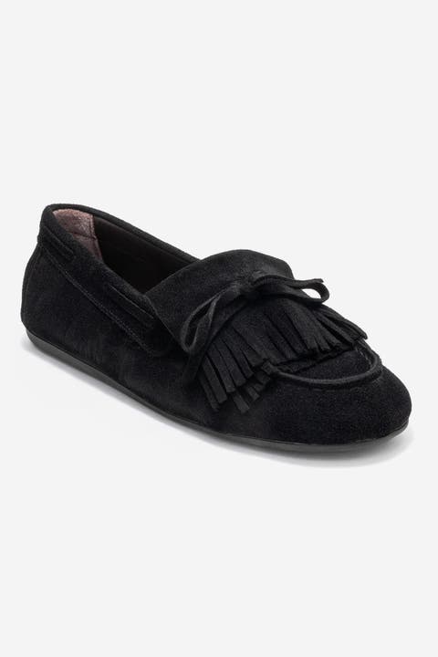 Axeli Leather Tassel Loafer (Women)