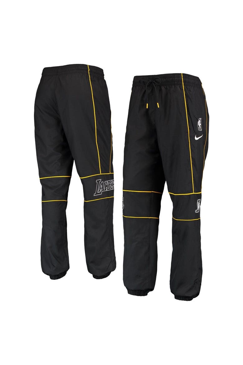 Women's Nike Black Los Angeles Lakers 75th Anniversary Courtside Woven Pants, Main, color, Black