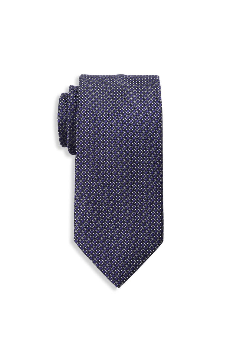 Michael Kors Big & Tall Peregrine Mini Dotted Tie, Main, color, Purple