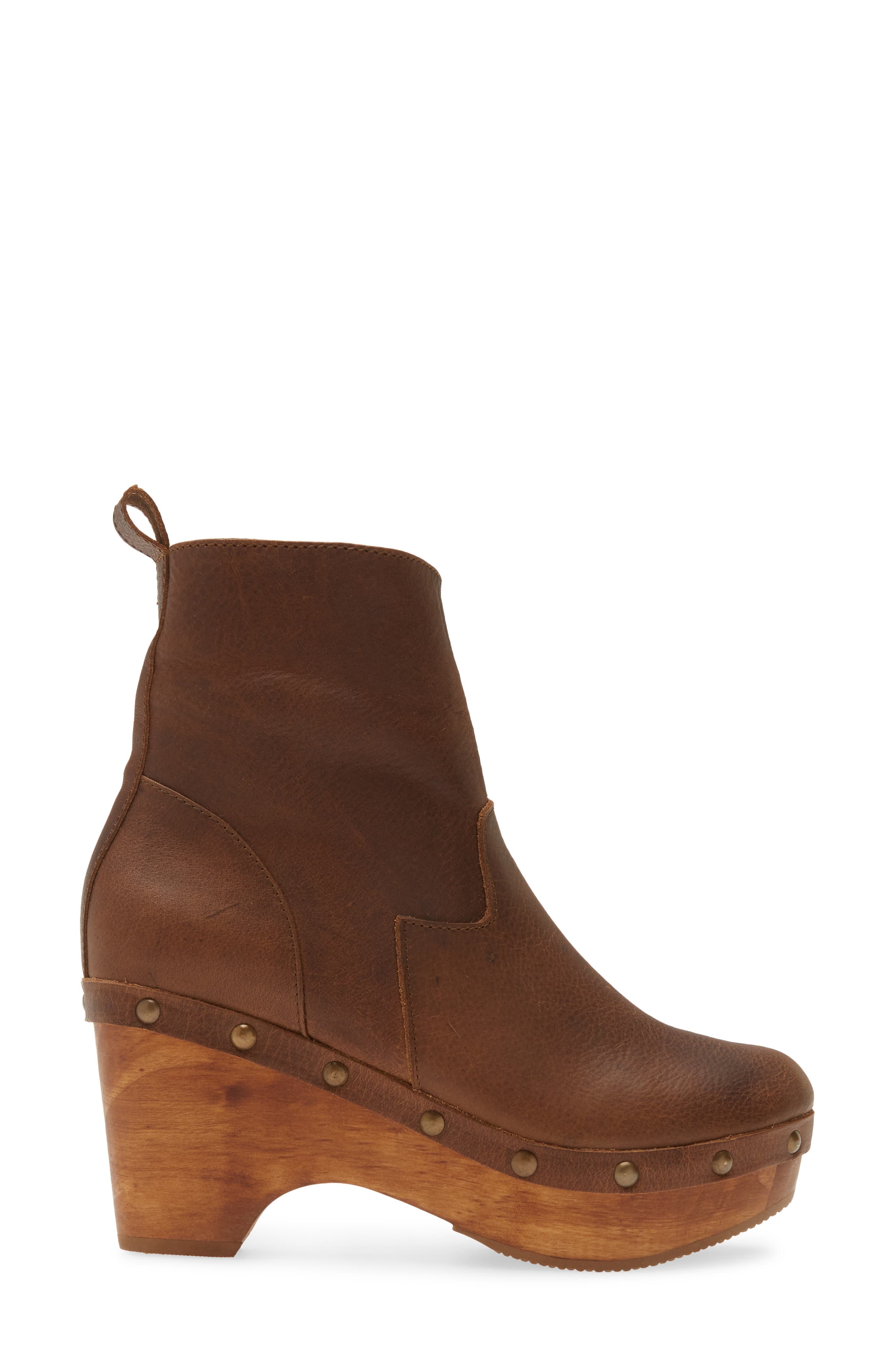 Zabina Bootie, Alternate, color, BROWN LEATHER