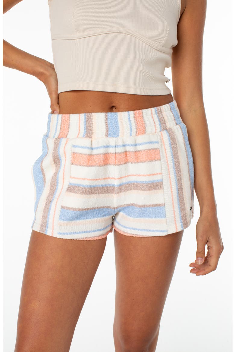 Wave Rider Striped Terry Shorts, Alternate, color, DEW