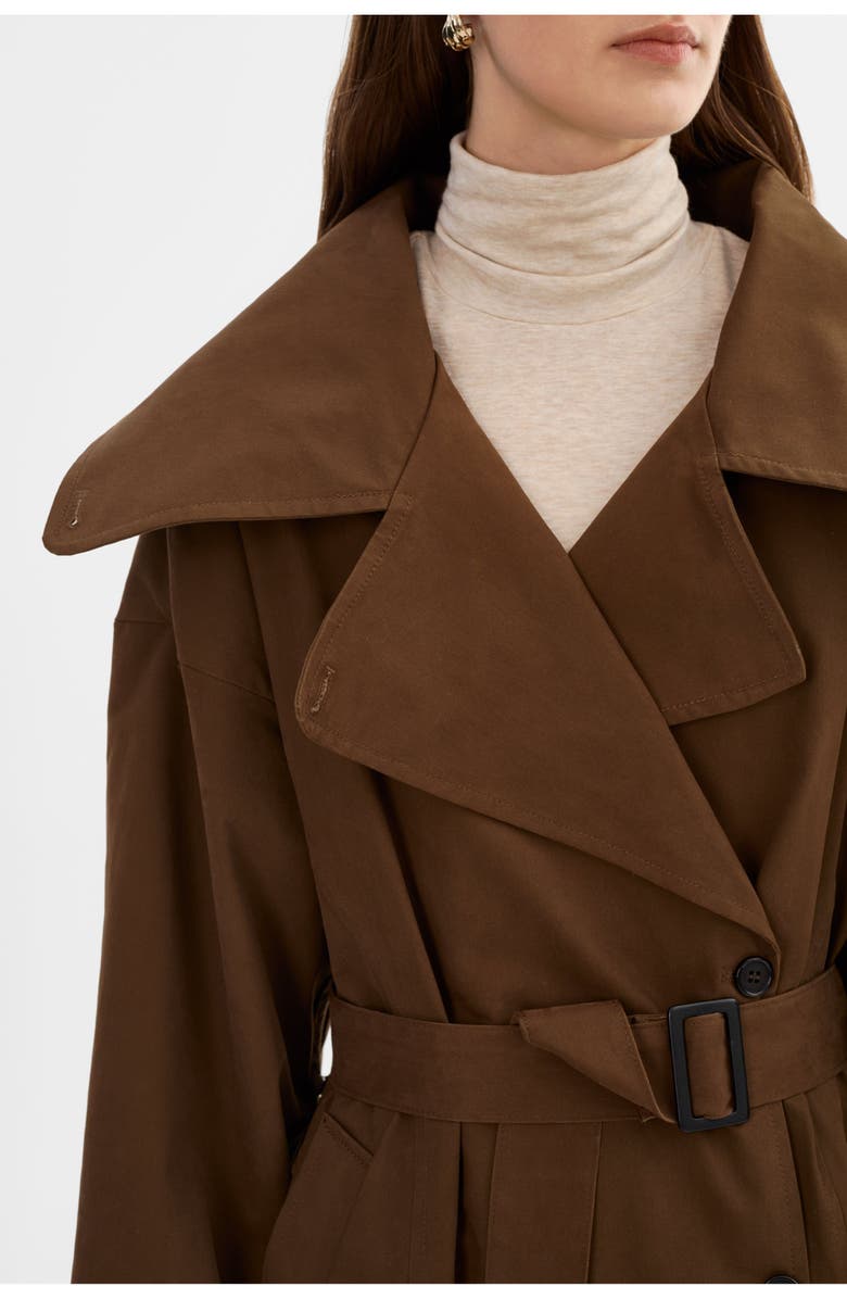 LAMARQUE Josephine | Oversized Trench Coat, Alternate, color, Brown