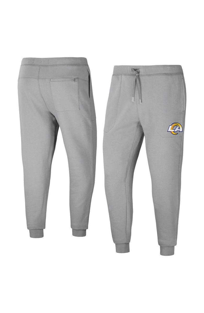 NFL X DARIUS RUCKER Men's NFL x Darius Rucker Collection by Fanatics Gray Los Angeles Rams Fleece Jogger Pants, Main, color, 
