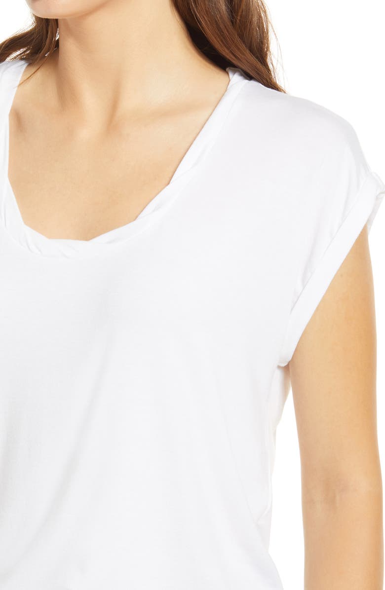 Treasure & Bond Twist Detail T-Shirt, Alternate, color, White