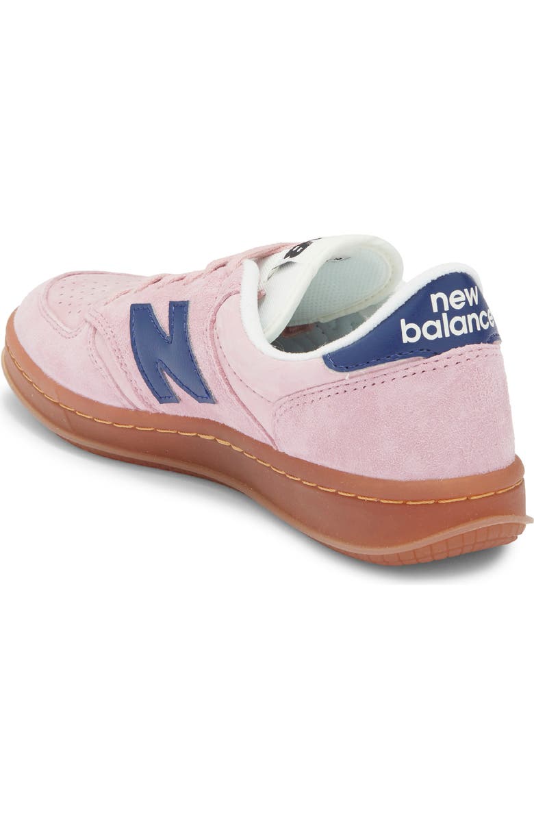 New Balance Gender Inclusive T500 Tennis Sneaker, Alternate, color, Pink Taffy/ Blue Oyster