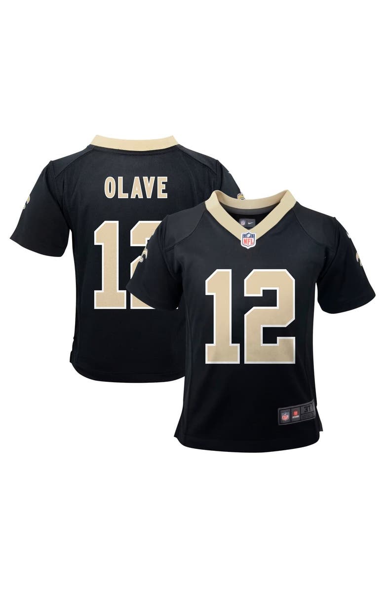 Nike Preschool Nike Chris Olave Black New Orleans Saints Player Game Jersey, Main, color, Black